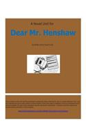 Novel Unit for Dear Mr. Henshaw