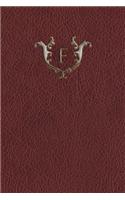 Monogram "f" Any Day Planner Notebook