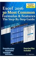 Excel 2016 The 30 Most Common Formulas & Features - The Step-By-Step Guide