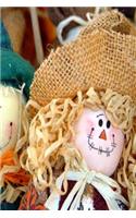 Journal Fall Autumn Cute Scarecrows: (Notebook, Diary, Blank Book)
