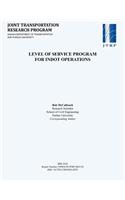 Level of Service Program for Indot Operations