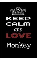 Keep Calm And Love Monkey