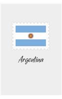 Argentina flag minimalist notebook