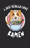 Notebook: Ramen Cat Anime 6x9 Dot Grid 120 Pages