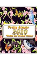 pretty simple 2020 weekly and monthly planner