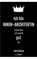 Notizbuch für Innen-Architekten / Innen-Architekt / Innen-Architektin