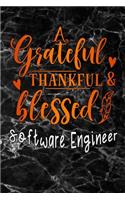 grateful thankful & blessed Software Engineer: black marble Gratitude Journal for More Mindfulness, Happiness and Productivity The Perfect Gift for women, men & kids To Cultivate An Attitude Of G