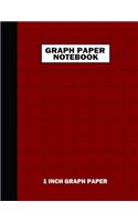 Graph Paper Notebook. 1 Inch Graph Paper: Grid Notebook/Grid Paper Journal 8.5x11 in. Brown