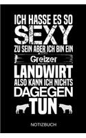 Ich hasse es so sexy zu sein aber ich bin ein Greizer Landwirt also kann ich nichts dagegen tun: A5 Notizbuch - Liniert 120 Seiten - Geschenk/Geschenkidee zum Geburtstag - Weihnachten - Ostern - Vatertag - Muttertag - Namenstag