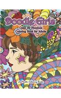 Doodle Girls Color By Numbers Coloring Book for Adults
