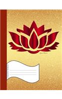 Lotus Flower Composition Notebook