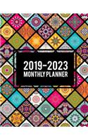 2019-2023 Monthly Planner: Colorful Mandala Book, 8.5" X 11" Five Year 2019-2023 Calendar Planner, Monthly Calendar Schedule Organizer (60 Months Calendar Planner)