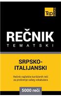 Srpsko-Italijanski Tematski Recnik - 5000 Korisnih Reci