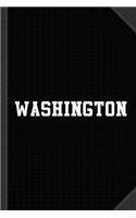 Washington Journal Notebook: Blank Lined Ruled for Writing 6x9 120 Pages