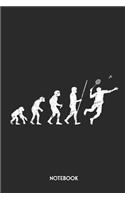 Notebook: Unique Badminton Evolution Journal Gift Idea For Men, Women & Children Personalized Lined Note Book, Individual Dairy, Special Booklet