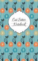 Mid Century Modern Cat Sitter Notebook