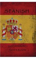 Spanish Vocabulary Notebook