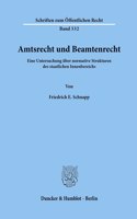 Amtsrecht Und Beamtenrecht