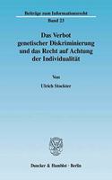 Das Verbot Genetischer Diskriminierung Und Das Recht Auf Achtung Der Individualitat