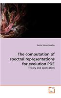 computation of spectral representations for evolution PDE