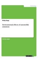 Environmental effects of automobile emissions