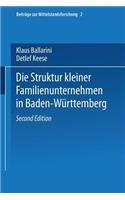 Die Struktur Kleiner Familienunternehmen in Baden-Württemberg