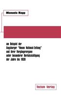 Nationalsozialistische Publizistik zwischen Weimarer Republik und Drittem Reich am Beispiel der Augsburger Neuen National-Zeitung und ihrer Vorgängerorgane unter besonderer Berücksichtigung der Jahre bis 1939