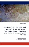 Study of Dietary Protein Levels on Growth and Survival of Carp Spawn