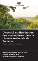 Diversité et distribution des mammifères dans la réserve nationale de Pomene