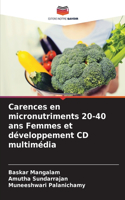 Carences en micronutriments 20-40 ans Femmes et développement CD multimédia