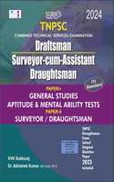 SURA`S TNPSC Draftsman Surveyor-cum-Assistant Draughtsman General Studies Aptitude Mental Ability Tests Exam Book Guide 2024