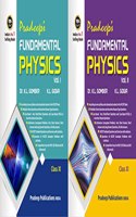 Pradeep's Fundamental Physics for Class 11 (Vol. 1 & 2) Examination 2023-24