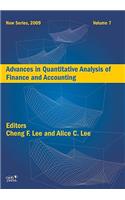 Advances in Quantitative Analysis of Finance and Accounting