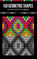 150 Geometric shapes coloring books for adults