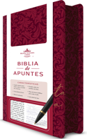 Biblia de Apuntes RVR 1960 Tapa dura, Vino tinto (Edición cantos pintados) / Spanish Journalling Bible RVR 1960 Hardcover Burgundy