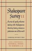 Shakespeare Survey With Index 1-10: Volume 11, The Last Plays: (Series Number 11 Shakespeare Survey)