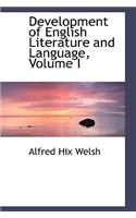 Development of English Literature and Language, Volume I