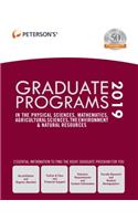 Graduate Programs in the Physical Sciences, Mathematics, Agricultural Sciences, the Environment & Natural Resources 2019 (Grad 4)