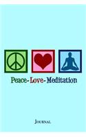 Peace Love Meditation Journal