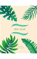 2019 2020 15 Months Fern Leaves Daily Planner