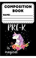 Composition Book Pre-K Is Magical