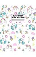 Blank Sheet Music Notebook