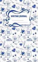 Writing Journal: A 6x9 Inch Matte Softcover Paperback Notebook Journal With 120 Blank Lined Pages - Wide Ruled- Atoms Science Hearts