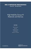 High-Mobility Group-IV Materials and Devices: Volume 809