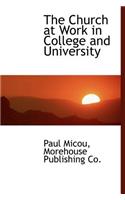 The Church at Work in College and University