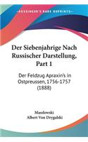Der Siebenjahrige Nach Russischer Darstellung, Part 1