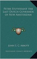 Peter Stuyvesant the Last Dutch Governor of New Amsterdam