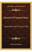 Memoir Of Samuel Hoar