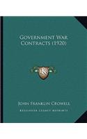 Government War Contracts (1920)