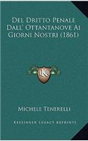 Del Dritto Penale Dall' Ottantanove Ai Giorni Nostri (1861)